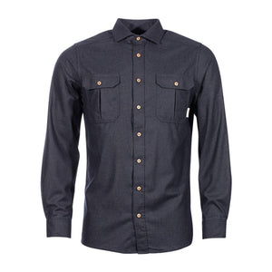 Chemise LeisureWool ReBorn dark grey melange