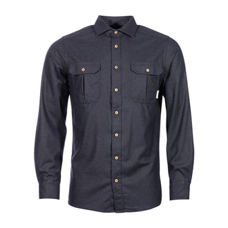 Chemise LeisureWool ReBorn dark grey melange