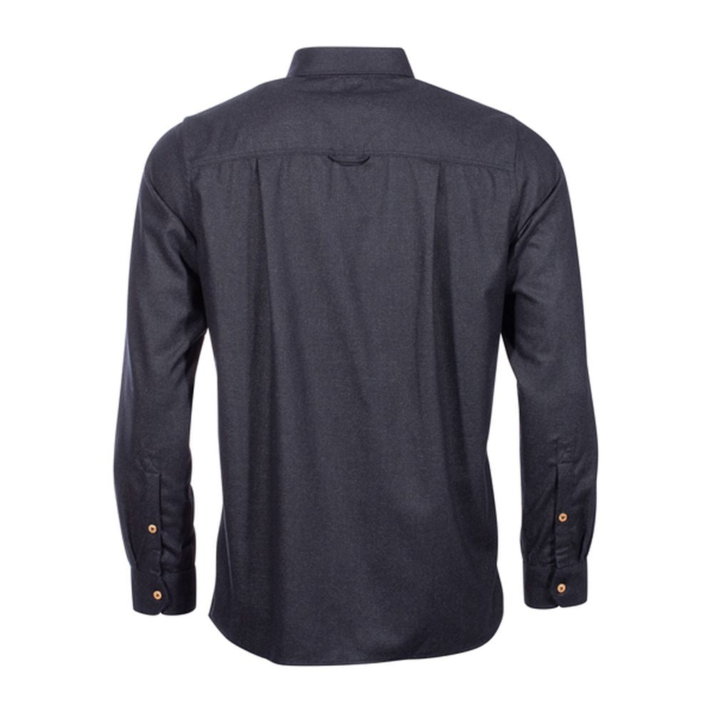 Chemise LeisureWool ReBorn dark grey melange