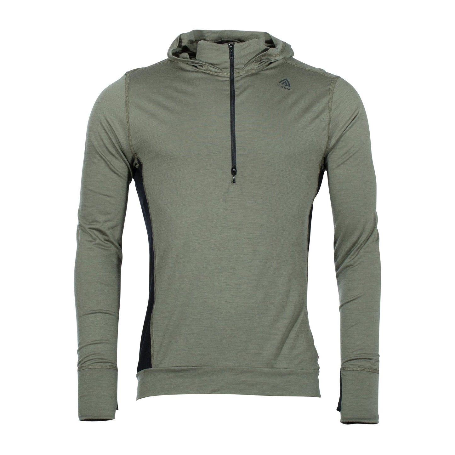 Pull à capuche LightWool ranger green jet black