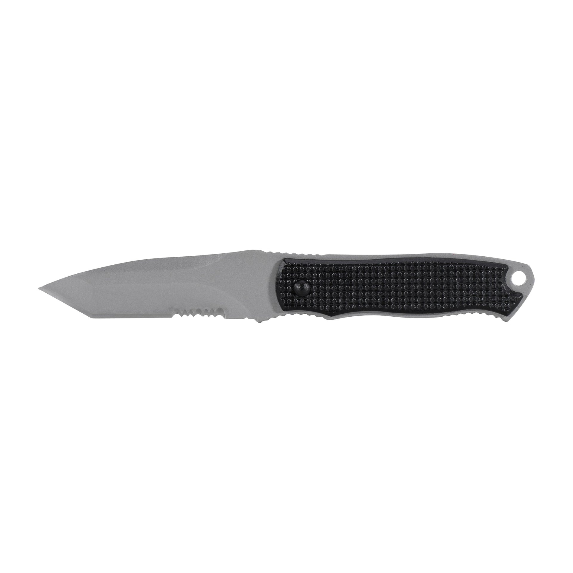 Neck Knife Slim black silver colored