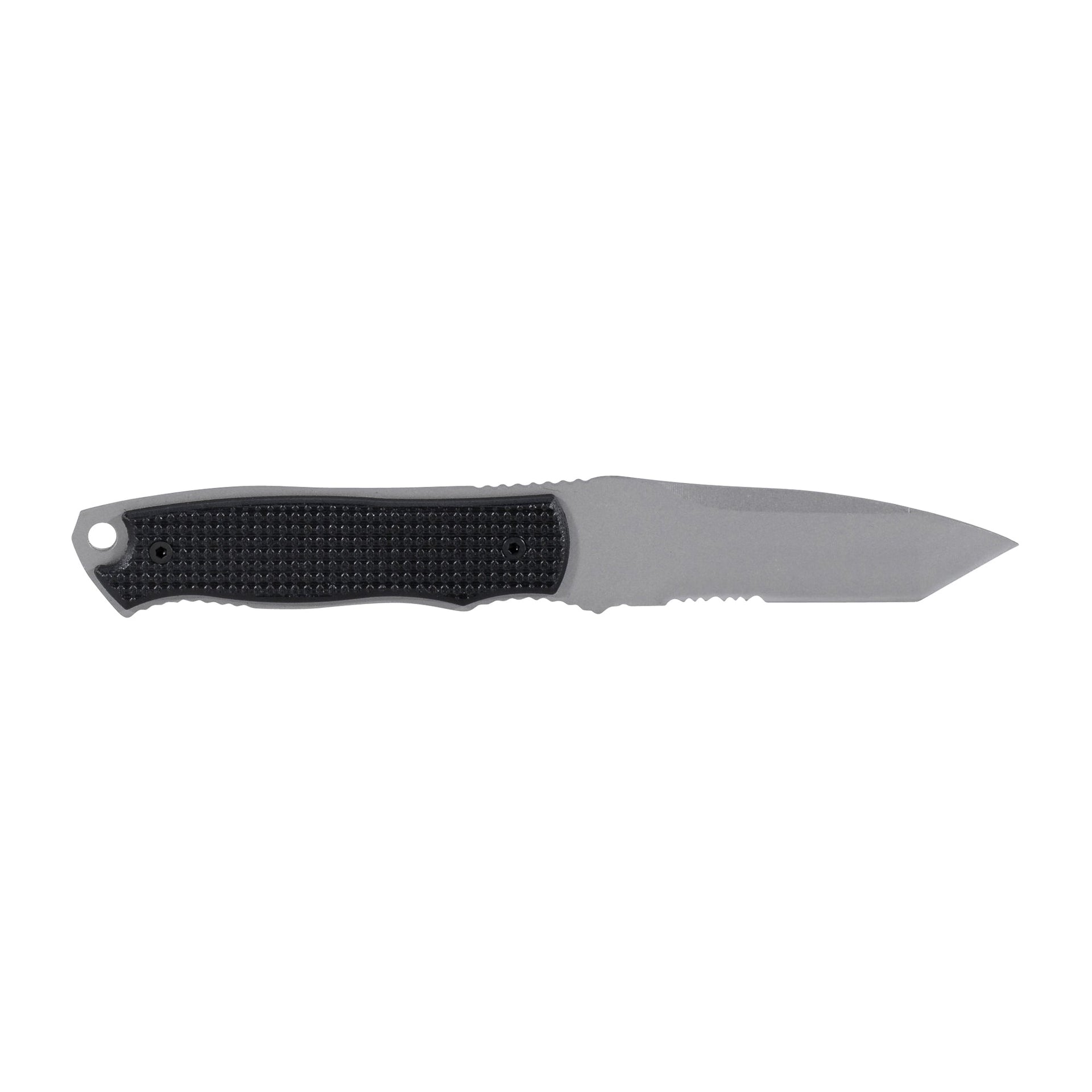Neck Knife Slim black silver colored