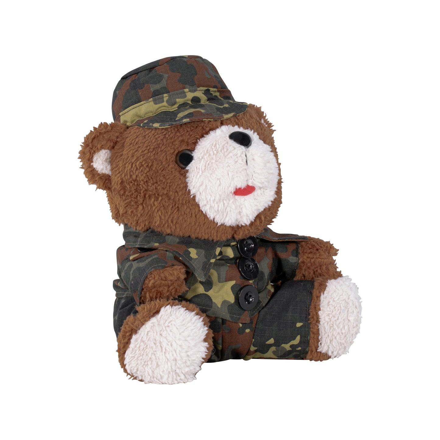 Ours en peluche avec uniforme et casquette