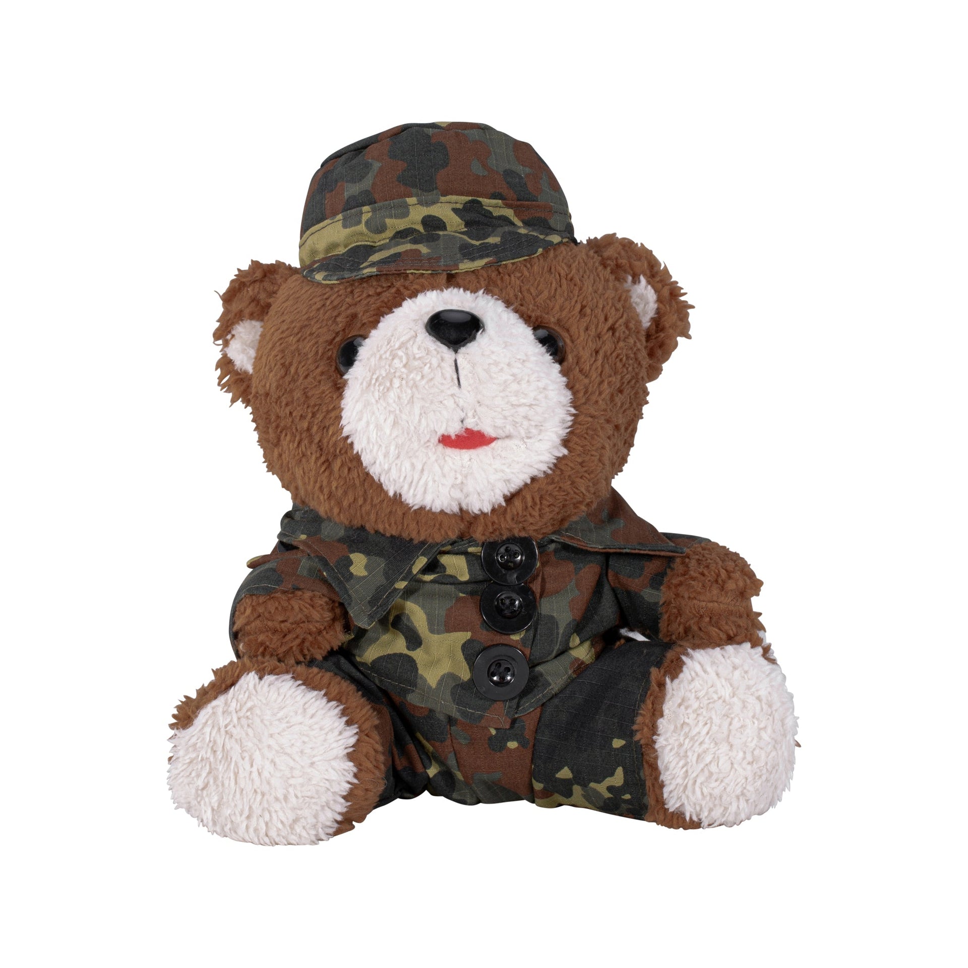 Ours en peluche avec uniforme et casquette