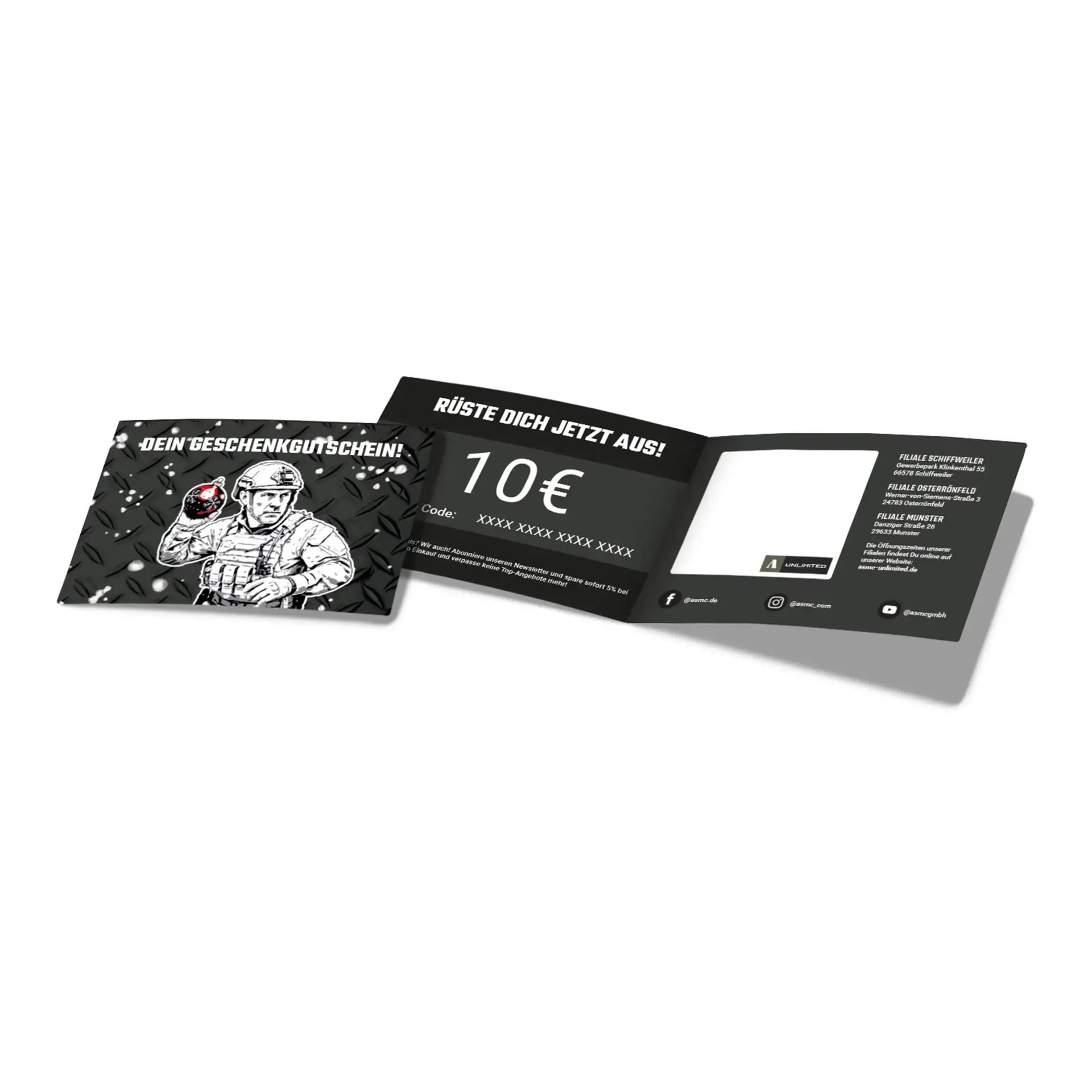 ASMC Geschenkgutschein Weihnachten zum Ausdrucken - ASMC