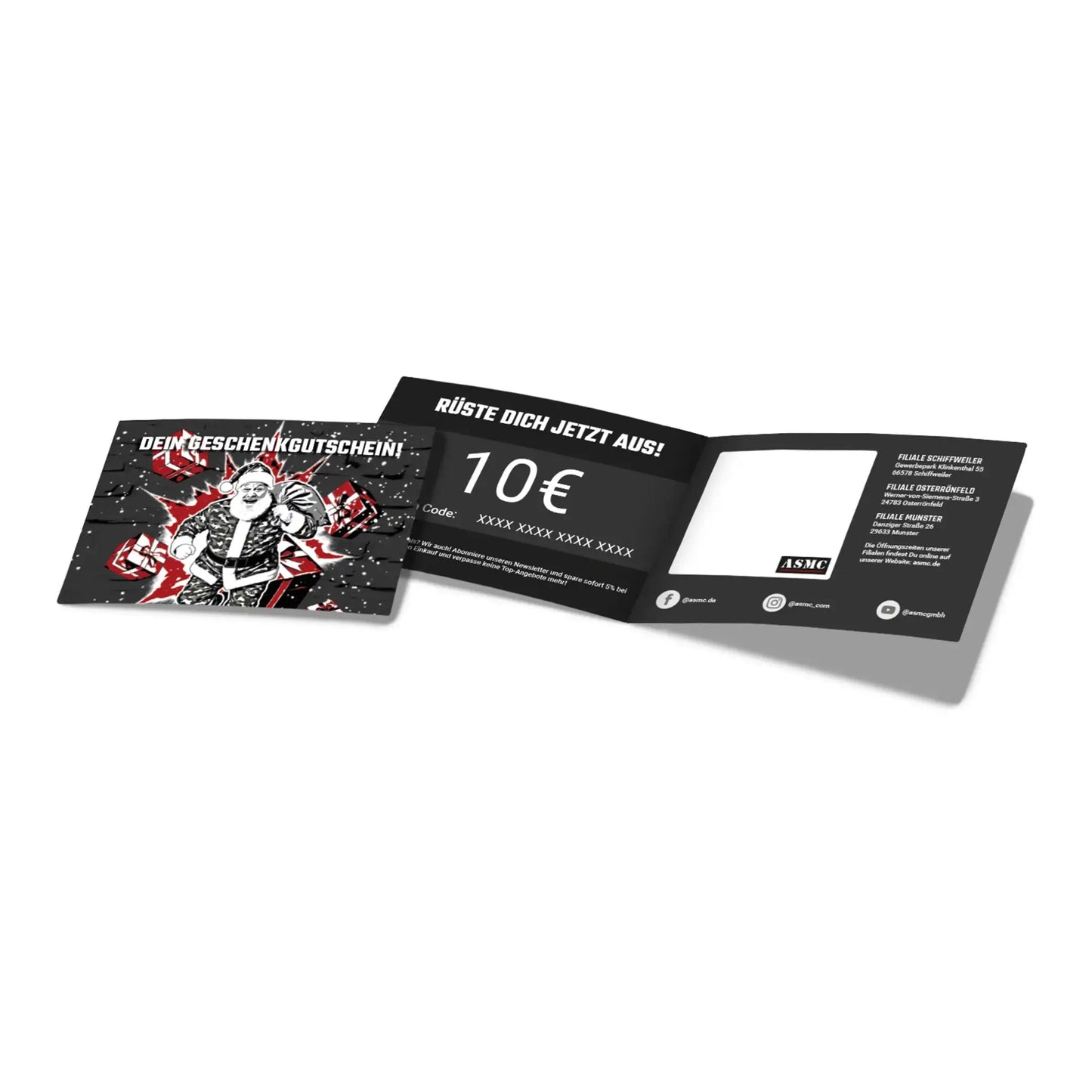 ASMC Geschenkgutschein Weihnachten zum Ausdrucken - ASMC