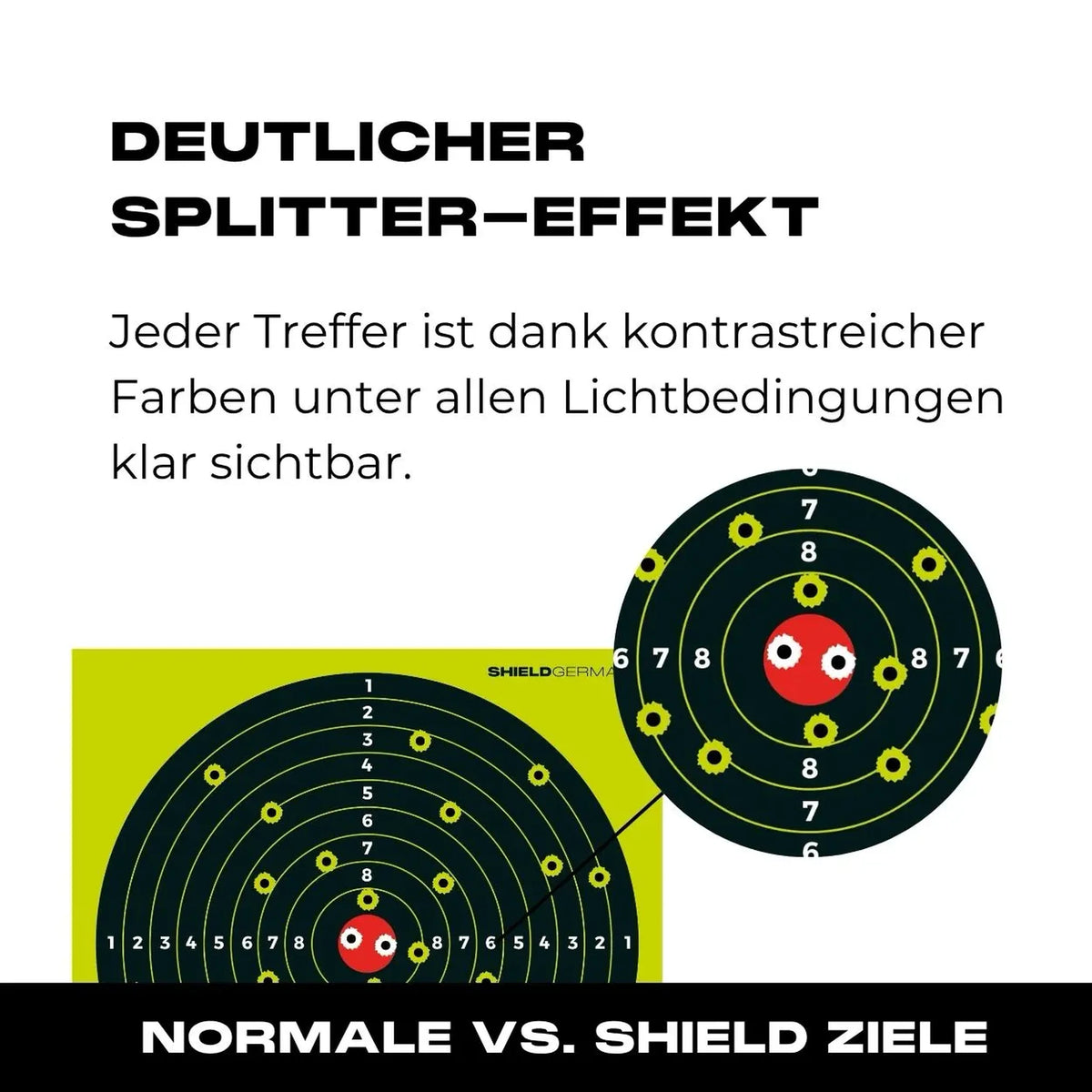 Zielscheiben SHIELD Splatter Targets 25er Pack 14x14cm - 08