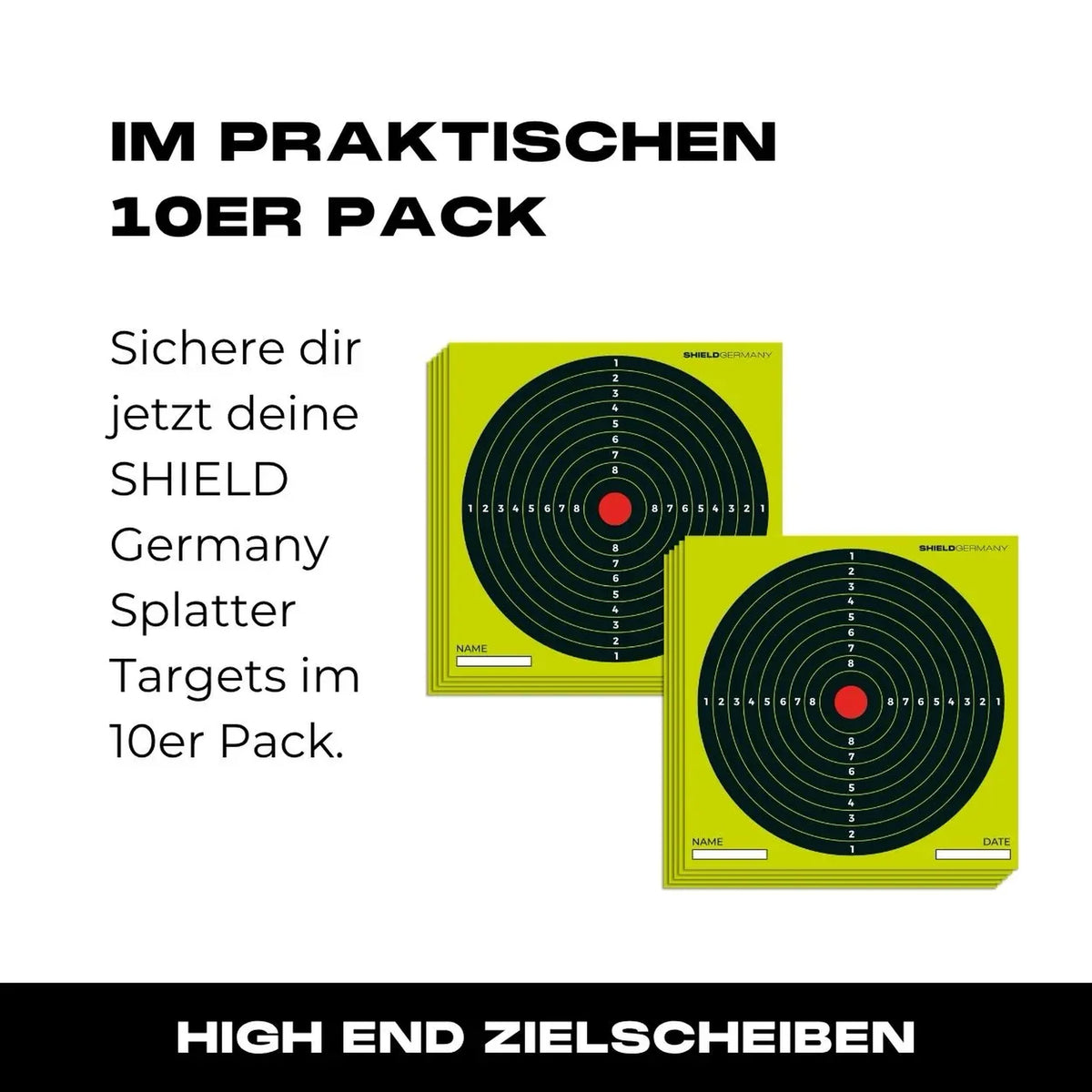 Zielscheiben SHIELD Splatter Targets 25er Pack 14x14cm - 08