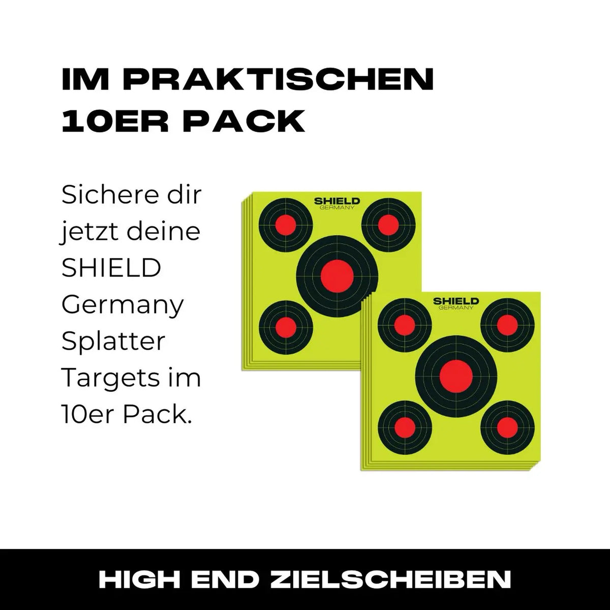 Zielscheiben SHIELD Splatter Targets 10er Pack 30x30cm - 06