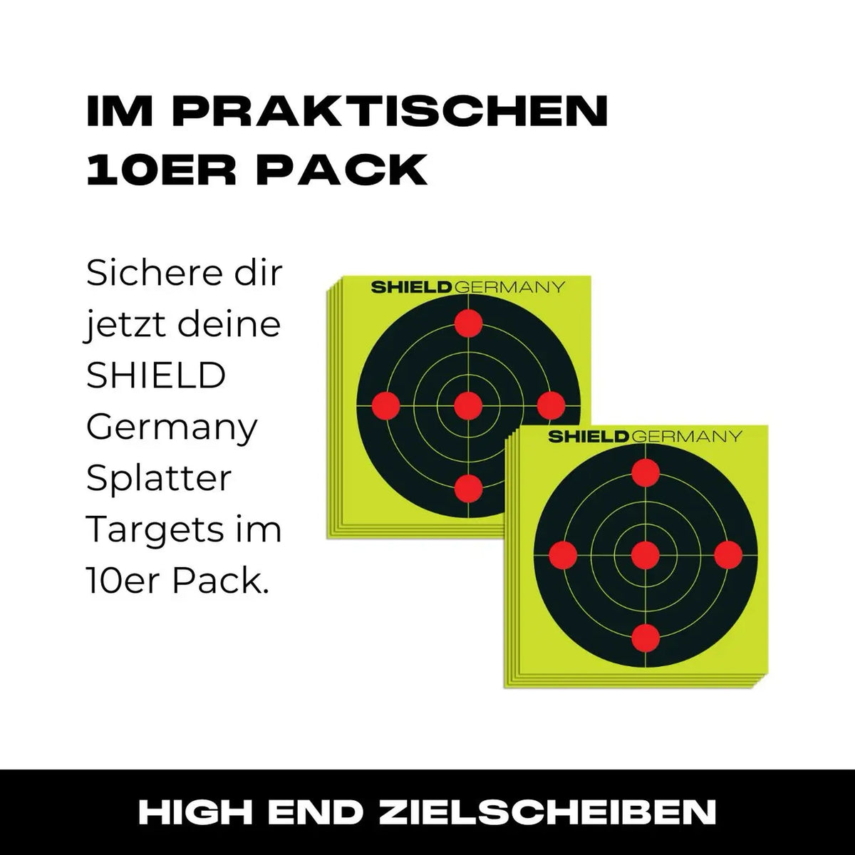 Zielscheiben SHIELD Splatter Targets 10er Pack 30x30cm - 07