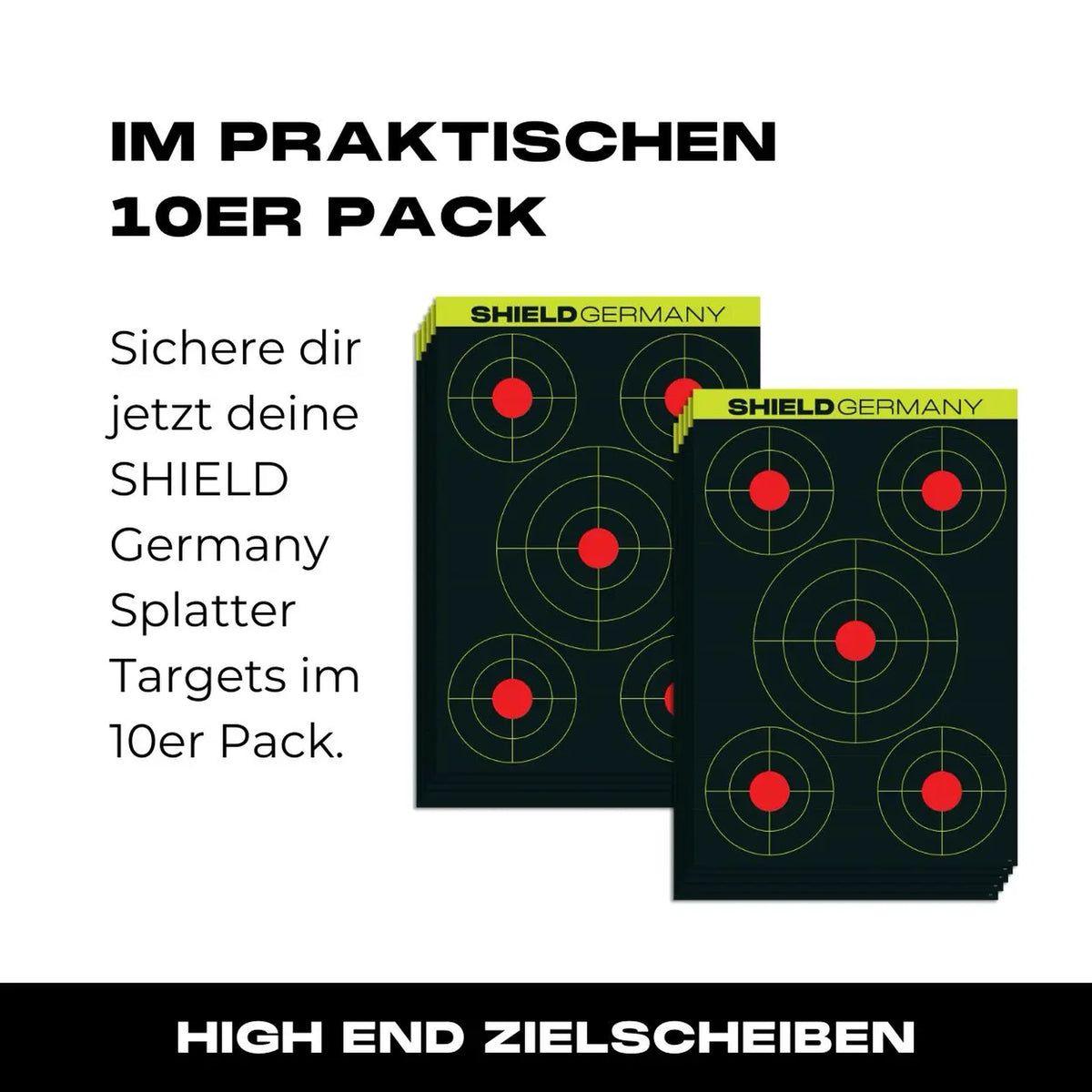 Zielscheiben SHIELD Splatter Targets 10er Pack 45x30cm - 02
