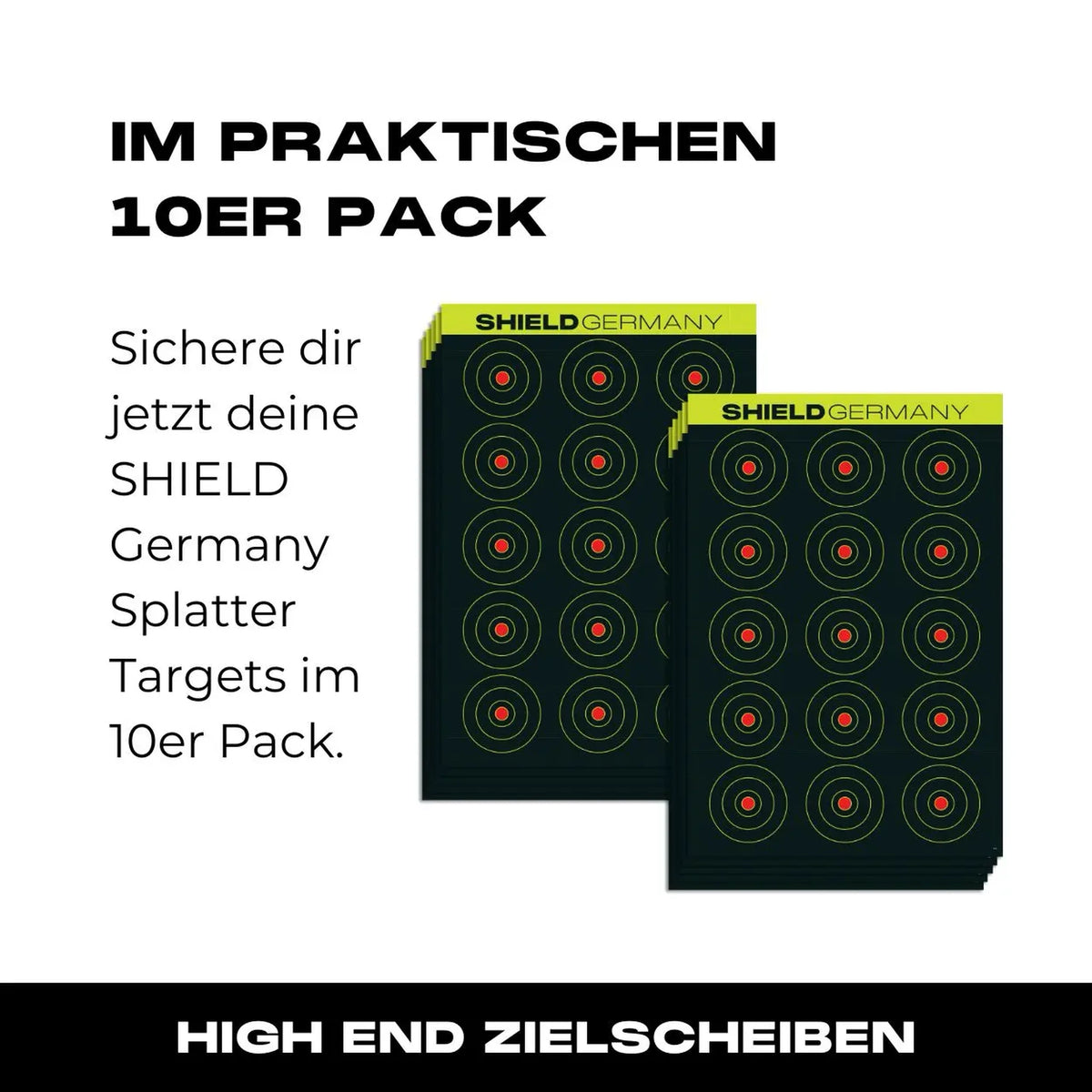 Zielscheiben SHIELD Splatter Targets 10er Pack 45x30cm - 03