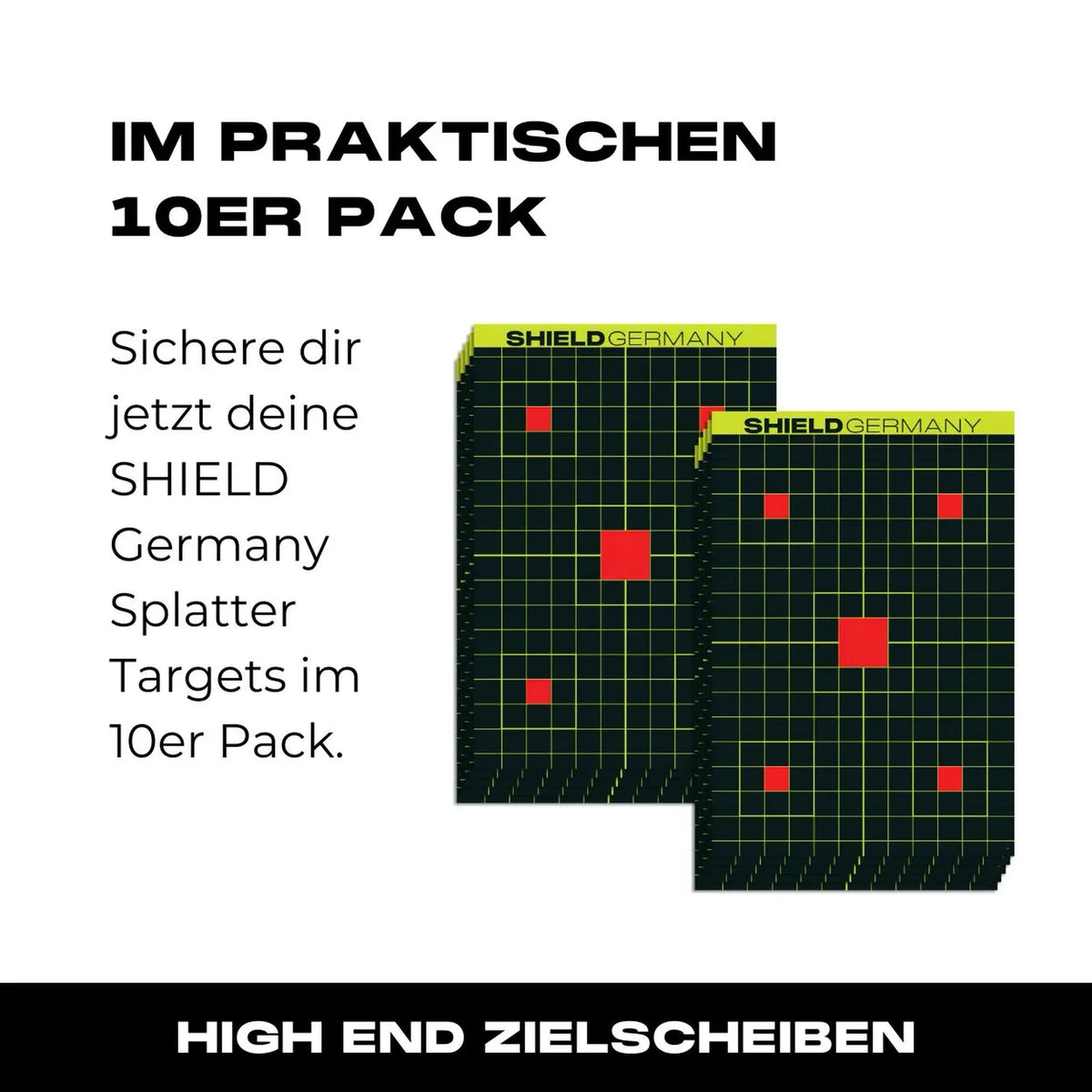 Zielscheiben SHIELD Splatter Targets 10er Pack 45x30cm - 04