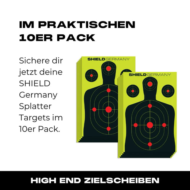 Zielscheiben SHIELD Splatter Targets 10er Pack 45x30cm - 05