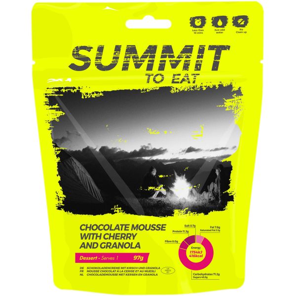 Summit to Eat Mousse au Chocolat, Granola et Cerise