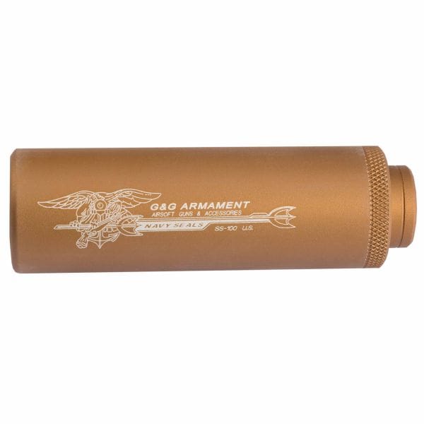 G&G Silencieux Airsoft SS-100 Sound Suppressor tan