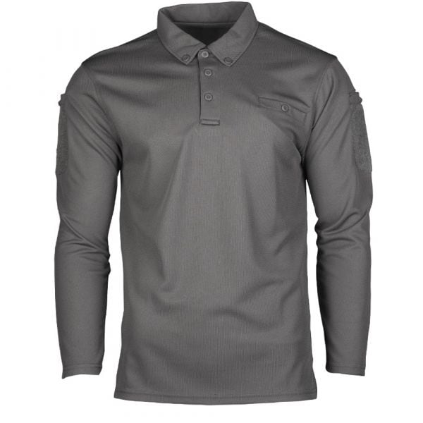 Mil-Tec Polo Tactical Quick Dry manches longues urban grey