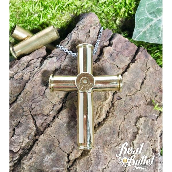 Real Bullet Design Collier Bullet Cross No. 1
