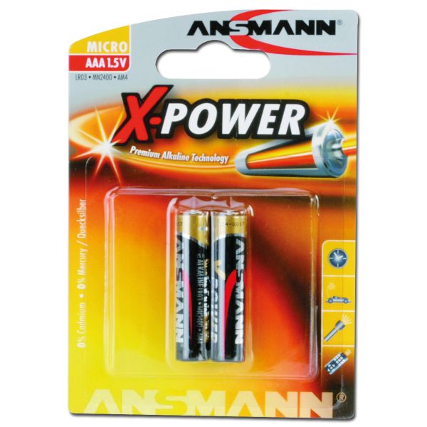 Piles Ansmann Micro AAA X-Power lot de 2