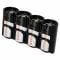 Porte-batteries Powerpax SlimLine 4 x CR123 noir