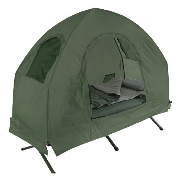 A10 Equipment Lit de camp avec tente olive
