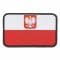 Patch 3D drapeau polonais avec blason fullcolor