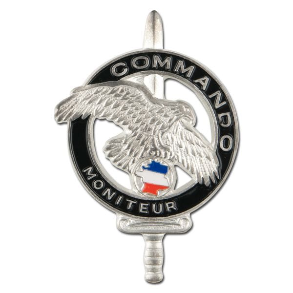 Insigne métallique Moniteur Commando Français