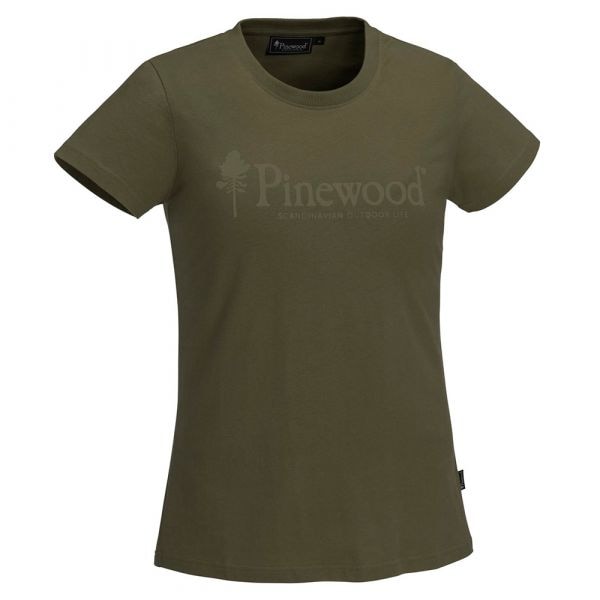 Pinewood T-Shirt Outdoor Life olive femme