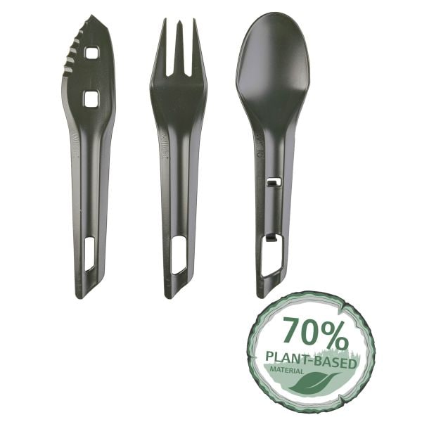 Wildo Kit couvert The OCYS Outdoor Cutlery Set olive