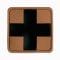 3D-Patch Red Cross Medic brun-noir