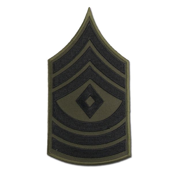 Grade US First Sergeant tissu noir