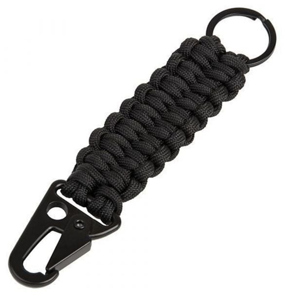 EDCX Porte-clés corde de parachute 2 en 1 noir