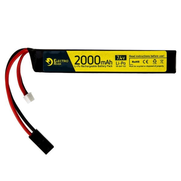 Electro River Batterie Li-Po 7.4 V 2000 mAh Stick 15/30C Tamiya
