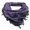 Écharpe 'Shemagh' noir/violet 110 x 110 cm