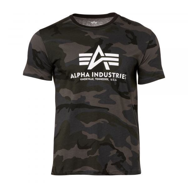 Alpha Industries T-Shirt Basic camo noir