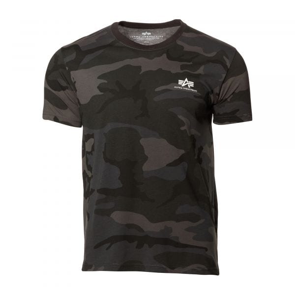 Alpha Industries T-Shirt Basic Small Logo camo noir