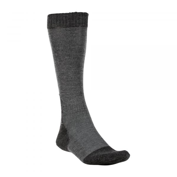 Woolpower Chaussettes Skilled Liner Knee-High gris foncé noir