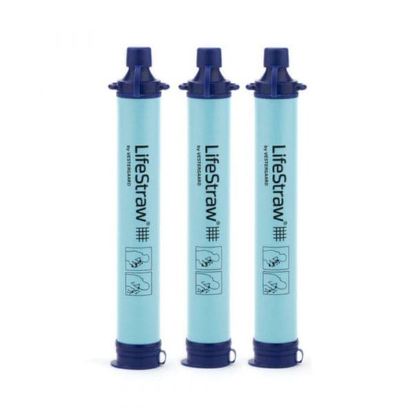 LifeStraw Filtre à eau personnel paille filtrante lot de 3 bleu