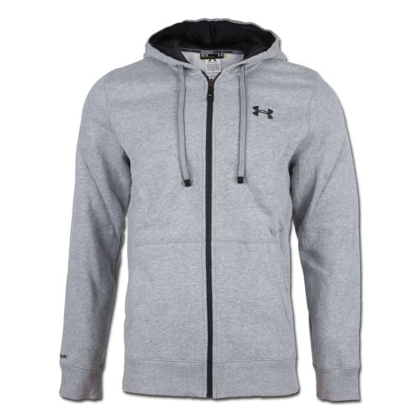Under Armour Charged Cotton Rival Shirt Full Zip gris