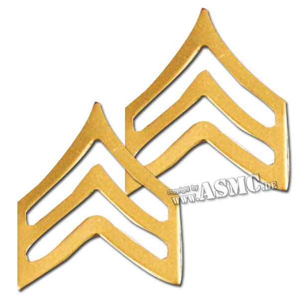 Grade métallique US Sergeant polis