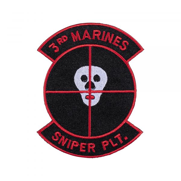 Insigne US 3rd Marines Sniper Plt. Tissu