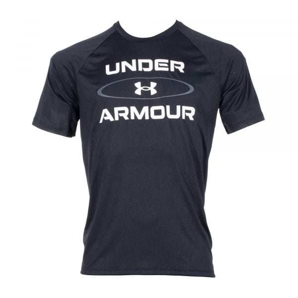 Under Armour T-Shirt Tech Wordmark Graphic Short Sleeve noir