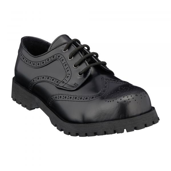 Boots & Braces Chaussures Budapester 4 trous noir