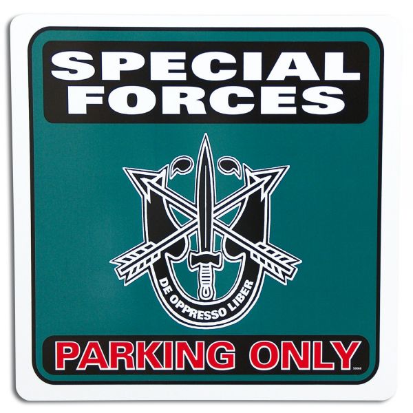 Panneau de stationnement Special Forces