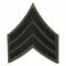 Grade US Sergent tissu noir