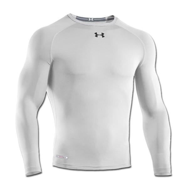 Under Armour Manches longues HeatGear Sonic Compression blanc