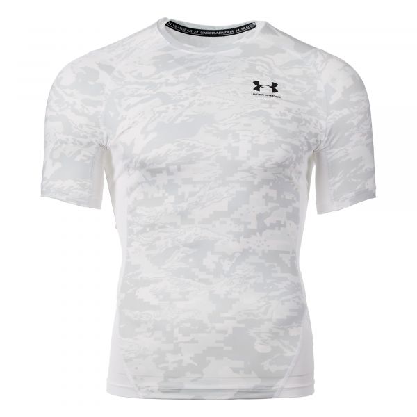 Under Armour T-Shirt HG Armour Camo Comp Print SS blanc