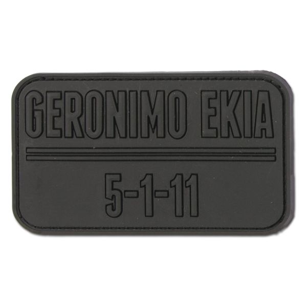 Patch 3D Geronimo Ekia noir