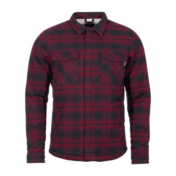 Vintage Industries Veste Class Sherpa red check