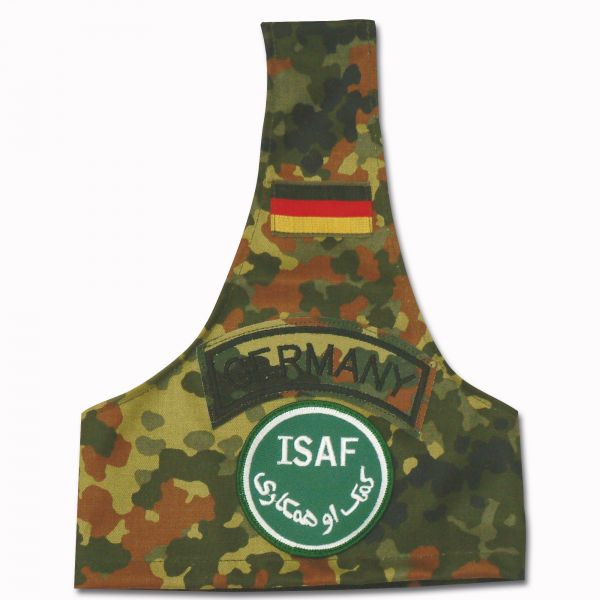 Brassard flecktarn avec insigne ISAF